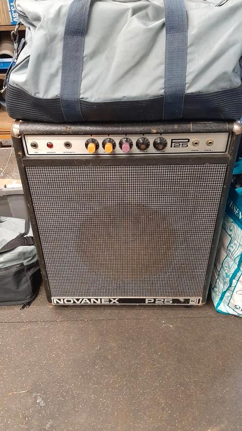 Vintage Novanex P25 gitaarversterker, Muziek en Instrumenten, Versterkers | Bas en Gitaar, Gebruikt, Minder dan 50 watt, Ophalen