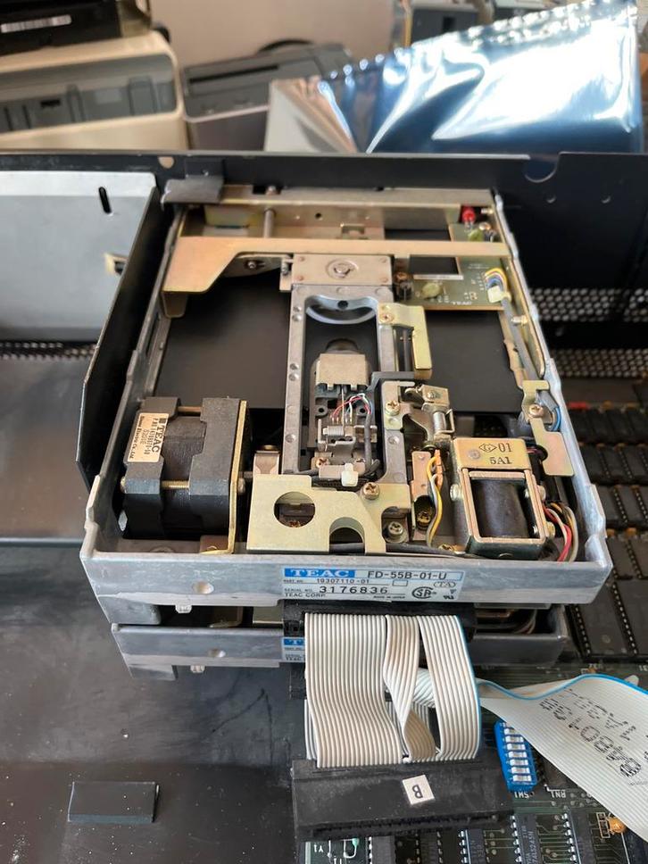 TEAC FD-55B-01-U Floppy Disk Drive voor IBM PC 5150, Computers en Software, Vintage Computers, Ophalen of Verzenden