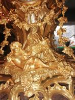 bronze dore louis XV style pendule antiek, Antiek en Kunst, Antiek | Klokken, Ophalen of Verzenden