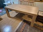 Grote eettafel met eiken look 180cm tm 290 cm ZGAN, Huis en Inrichting, Tafels | Eettafels, Ophalen, Gebruikt, 100 tot 150 cm