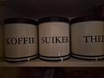 Koffie thee suiker blikken, Ophalen of Verzenden, Zo goed als nieuw, Minder dan 100 cm, Crème