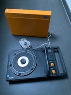 Vintage Philips draagbare platenspeler AF22/100 geel 1975, Audio, Tv en Foto, Platenspelers, Ophalen of Verzenden