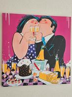 Dikke dames op canvas 75x75, 50 tot 75 cm, Ophalen of Verzenden, 50 tot 75 cm, Print