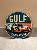 Mancave Bar Café Wanddecoratie metalen bordje Gulf Racing, Ophalen of Verzenden, Zo goed als nieuw, Reclamebord