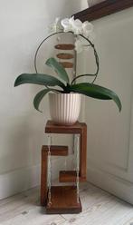 Uniek design-Houten “zwevende” Plantenzuil Handgemaakt, Huis en Inrichting, Woonaccessoires | Zuilen en Pilaren, Ophalen of Verzenden