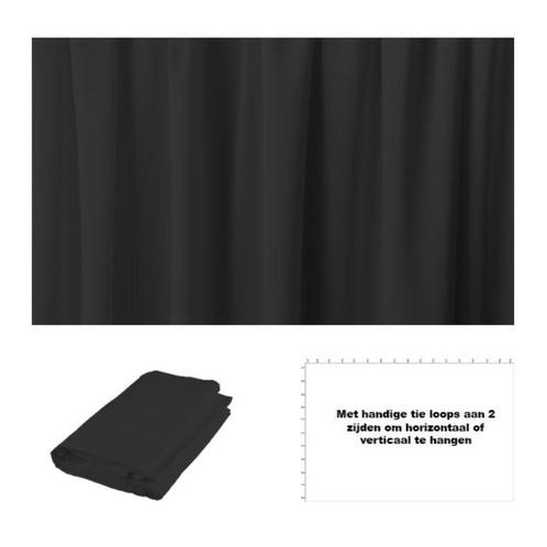 NIEUWE BACKDROP / THEATERDOEK VLAMWEREND ZWART OF WIT 3MX2M, Muziek en Instrumenten, Licht en Laser, Nieuw, Licht, Geluidgestuurd