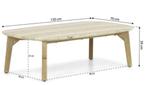 Mooie gemarmerde tuin-loungetafel NIEUW, Tuin en Terras, Tuintafels, Ophalen, Nieuw, Rechthoekig, Hout