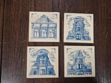 Vintage Delfts Blauwe Onderzetters KLM beschikbaar voor biedingen