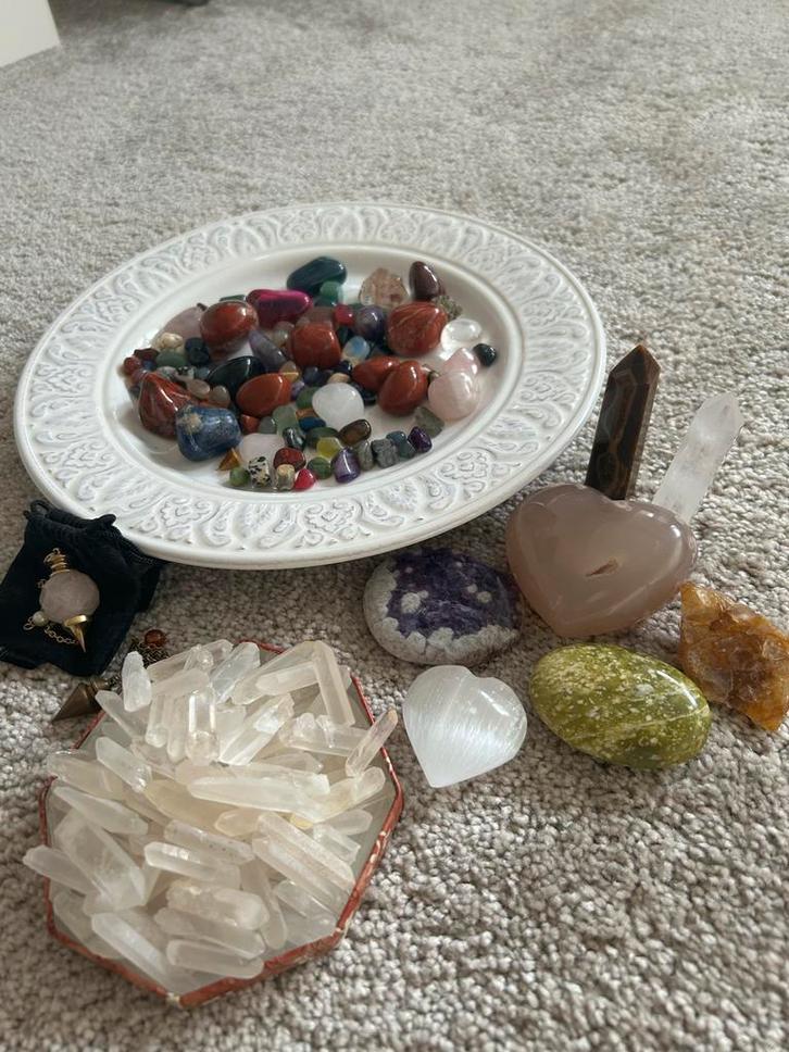 Collectie edelstenen en mineralen - Voor €50! (waarde €110), Sieraden, Tassen en Uiterlijk, Edelstenen, Gebruikt, Ophalen of Verzenden