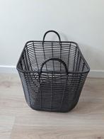 Rieten, rotan mand zwart Berge Jysk, Ophalen, Gebruikt, Rond, Riet