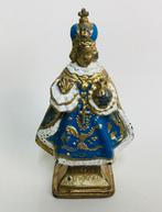 Antiek metalen bronzen beeld kindje jezus van Praag, Antiek en Kunst, Antiek | Religie, Verzenden