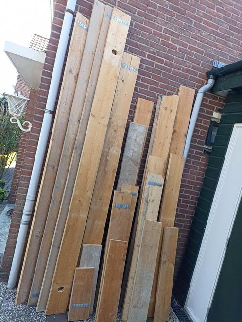 Steigerhouten planken 45-300 cm, Tuin en Terras, Palen, Balken en Planken, Gebruikt, Planken, 250 cm of meer, Ophalen