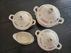 Romantisch Jäger servies met prachtige bloemen details 4 del, Antiek en Kunst, Ophalen of Verzenden