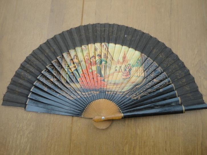 Mooie vintage Spaanse Flamenco waaier, Antiek en Kunst, Curiosa en Brocante, Ophalen of Verzenden