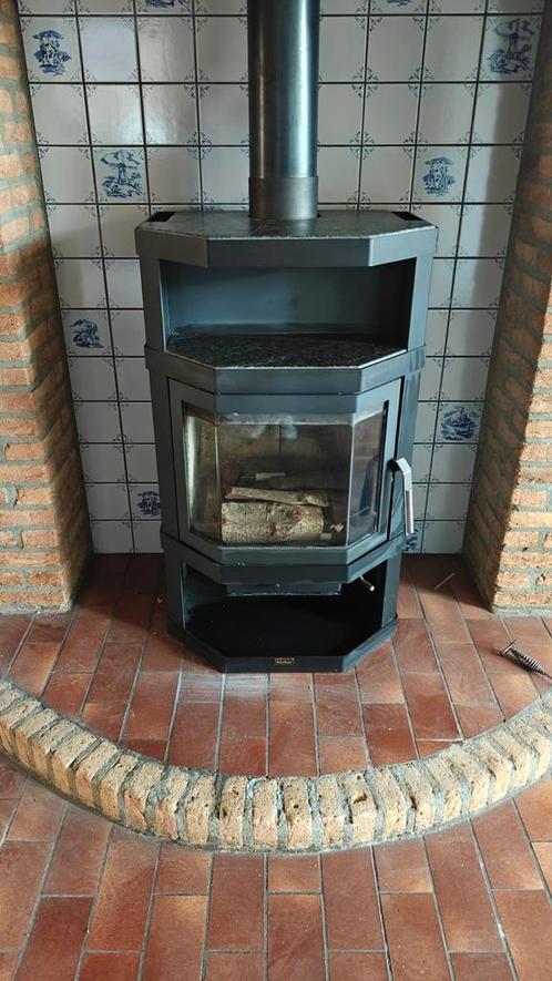 Speksteenkachel - gedemonteerd, Huis en Inrichting, Kachels, Gebruikt, Vrijstaand, Houtkachel, Hout, Ophalen