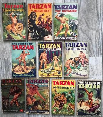 10 x Tarzan Softcover Paperbacks /50's / UK uitgaves !!