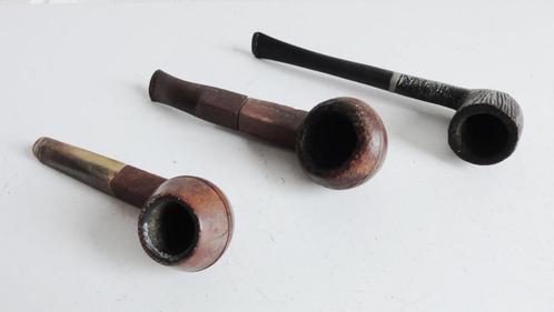 Pijp, drie antieke pijpen E, Antiek en Kunst, Curiosa en Brocante, Ophalen of Verzenden
