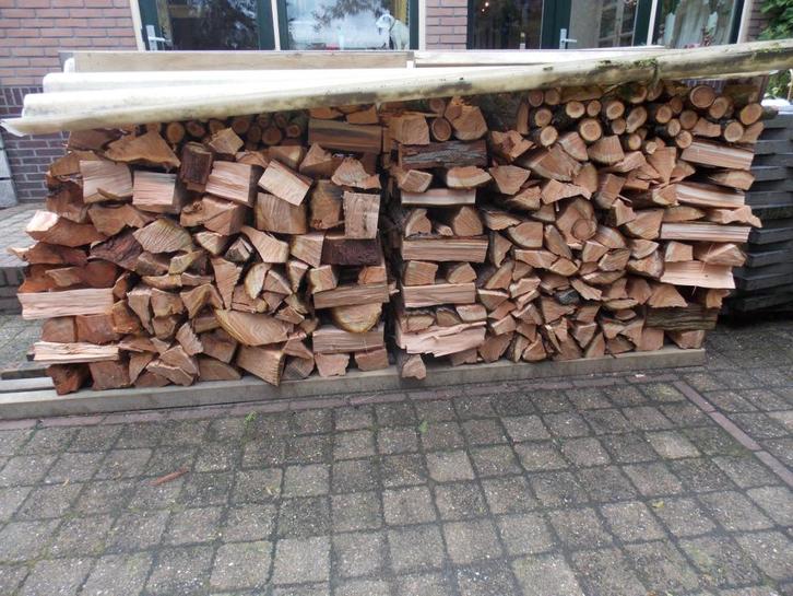 2 kuub haard /houtkachel/ hout, Tuin en Terras, Haardhout, Blokken, Minder dan 3 m³, Ophalen