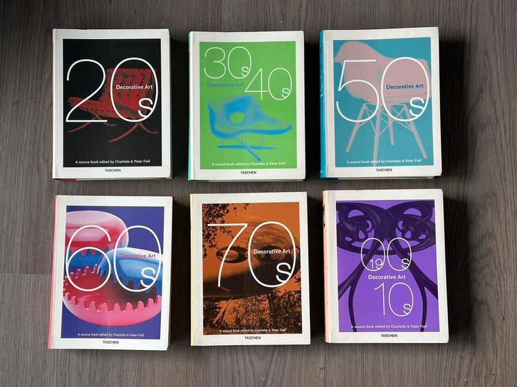 Taschen Decorative Art Boeken - 6 Delen Collectie, Boeken, Kunst en Cultuur | Fotografie en Design, Zo goed als nieuw, Overige onderwerpen