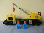 Lego 7814 trein wagon met hijskraan (uit 1980), Ophalen of Verzenden, Gebruikt