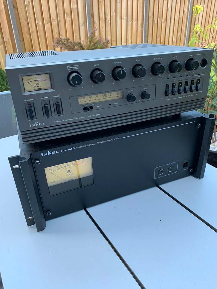 Inkel PA 848 professional power amp en PA 2500RD versterkers, Audio, Tv en Foto, Professionele Audio-, Tv- en Video-apparatuur
