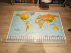 Wereldkaart in Nederlands 1:30 000 000, Boeken, Atlassen en Landkaarten, Ophalen of Verzenden, Zo goed als nieuw, Nederland, Landkaart