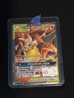 Charizard & Braixen GX - Glanzende Pokemon Kaart, Ophalen of Verzenden, Gebruikt, Losse kaart, Foil