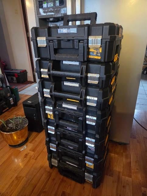 DeWalt TSTAK systeemkoffers., Doe-het-zelf en Verbouw, Gereedschapskisten, Nieuw, Ophalen of Verzenden