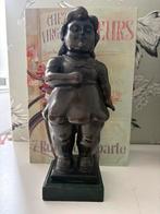 Grote 33cm Bronzen vrouw kind naar styl Botero brons, Ophalen of Verzenden, Zo goed als nieuw, Mens