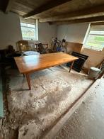 Prachtige massieve houten tafel (teak), Huis en Inrichting, Tafels | Eettafels, Ophalen, Gebruikt, Teakhout, 200 cm of meer