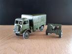 Dinky Toys Army 623 Bedford QL Army Wagon met kanon, Ophalen of Verzenden, Gebruikt, Bus of Vrachtwagen, Dinky Toys