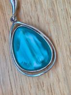 Antieke hanger van zilver met een bijzondere steen, Ophalen of Verzenden, Zilver, Hanger