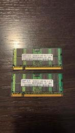 DDR2 sodimm 2x 2gb, Ophalen, Gebruikt, DDR2, 2 GB
