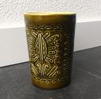 Vintage beker Granit Hungary mok groen retro melkbeker, Gebruikt, Ophalen of Verzenden, Effen, Kop(pen) en/of Schotel(s)