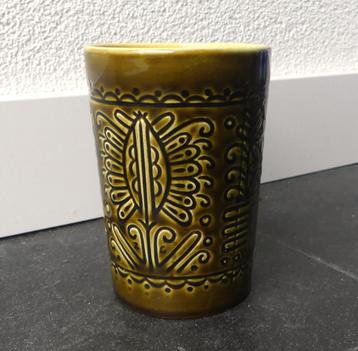 Vintage beker Granit Hungary mok groen retro melkbeker beschikbaar voor biedingen