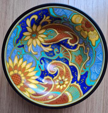Zeldzaam mooie Gouda plateel decor Breetvelt schaal beschikbaar voor biedingen