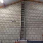Uitschuifbare ladder/trap  2 x 16 sporten, Ophalen, Gebruikt, 4 meter of meer