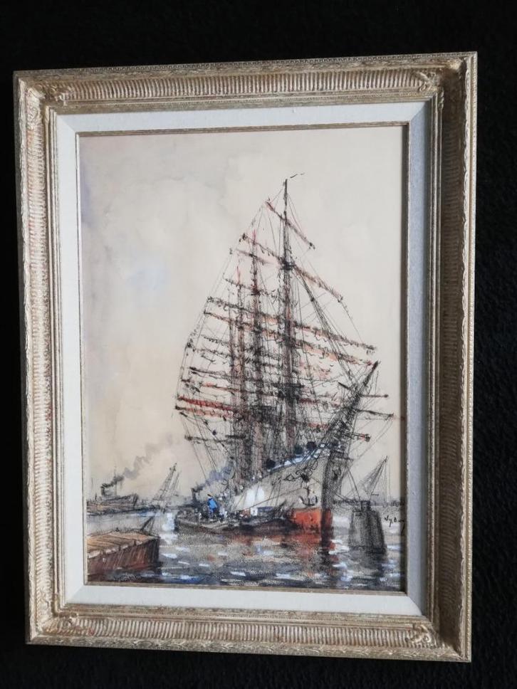 uit erfenis een collectie van 6 wim bos schilderijen, Antiek en Kunst, Kunst | Schilderijen | Klassiek, Ophalen