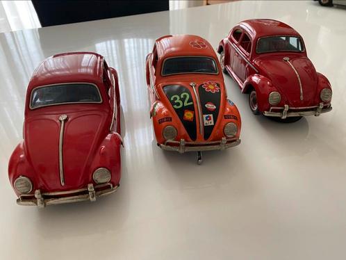 Blikken VW kevers 3 stuks Taiyo, K.O. Yoshida Made in Japan., Antiek en Kunst, Antiek | Speelgoed, Ophalen of Verzenden