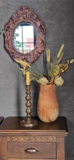 Leuke kleine barok ovale spiegel spiegeltje !, Ophalen of Verzenden, Ovaal, Minder dan 50 cm, Minder dan 100 cm