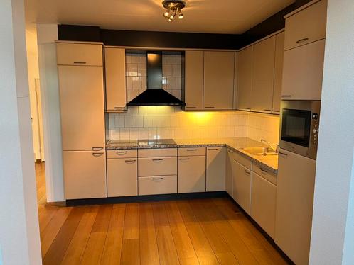 Tweedehands keuken, Huis en Inrichting, Keuken | Complete keukens, Gebruikt, Hoekkeuken, Crème, Graniet of Steen, Ophalen