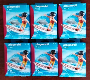 6 Doosjes Nieuwe Playmobil - Surfplank, Dolfijn en Poppetje. beschikbaar voor biedingen