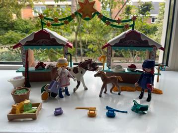 Playmobil Spirit markt met paarden beschikbaar voor biedingen
