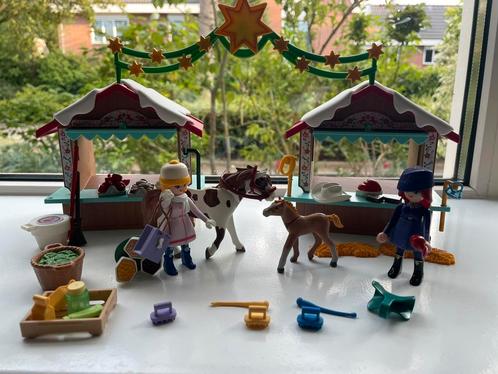 Playmobil Spirit markt met paarden, Verzamelen, Speelgoed, Zo goed als nieuw, Ophalen