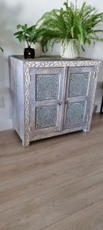 Oosters kastje - Whitewash met mozaïek deurtjes, Ophalen