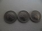 3x 10 cent/dubbeltjes 1948 Koningin Wilhelmina, Postzegels en Munten, Munten | Nederland, Zilver, Ophalen of Verzenden, 10 cent