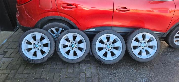 Bmw 17 inch velgen met winterbanden Style 158, Auto-onderdelen, Banden en Velgen, Banden en Velgen, Winterbanden, 17 inch, 225 mm