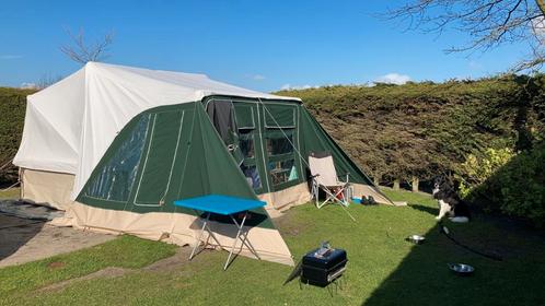 Combi camp Flexi Tent en Trailer van 1e eigenaar, Caravans en Kamperen, Vouwwagens, Combi-Camp, tot en met 6, Groen, Ophalen