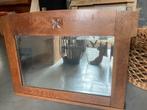 Antieke spiegel facetgeslepen, Ophalen, Rechthoekig, 50 tot 100 cm, Minder dan 100 cm