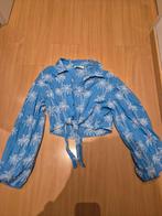 Blauwe blouse met palmboomprint - Revelation, Kleding | Dames, Blouses en Tunieken, Blauw, Ophalen of Verzenden, Zo goed als nieuw